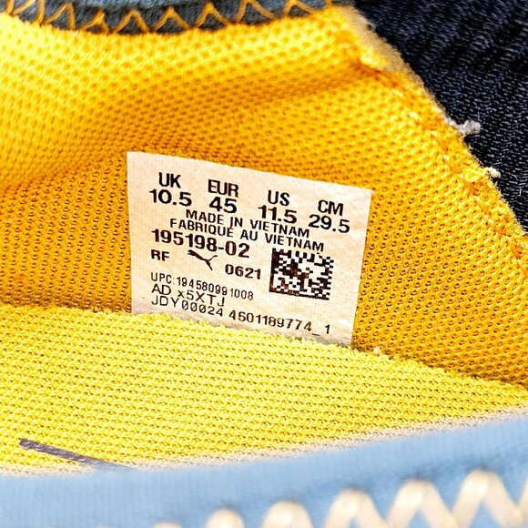 Puma x First Mile Mens Pure XT Utility Training Shoes 11.5 Blue Yellow 195198-02 - Picture 2 of 14